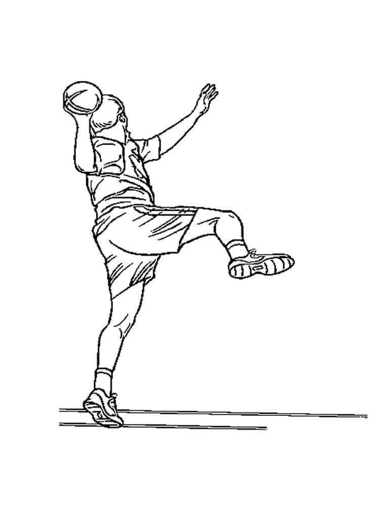 Handball For Free coloring page - Download, Print or Color Online for Free