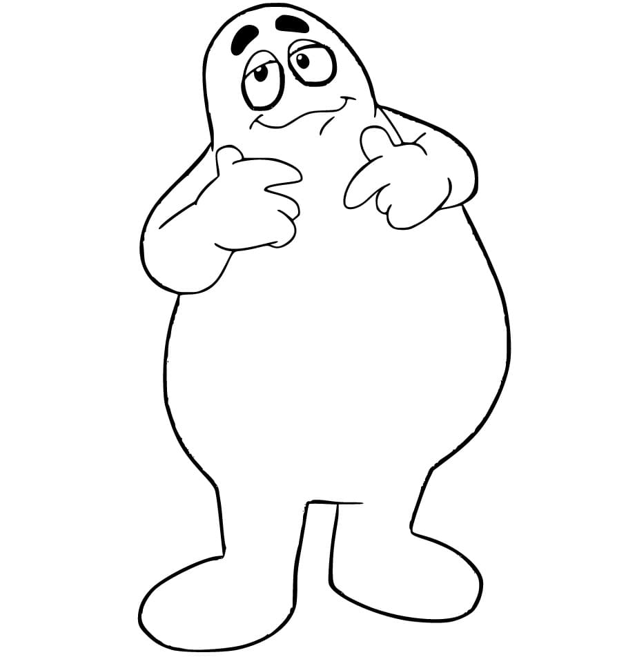 Happy Grimace coloring page - Download, Print or Color Online for Free