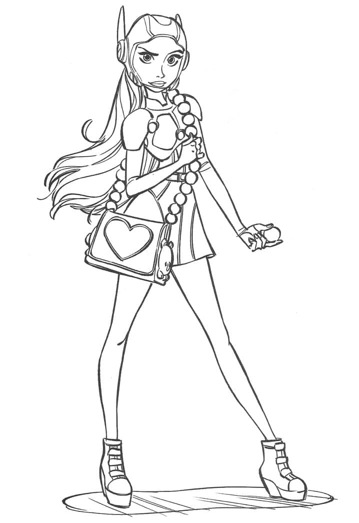 Honey Lemon coloring page