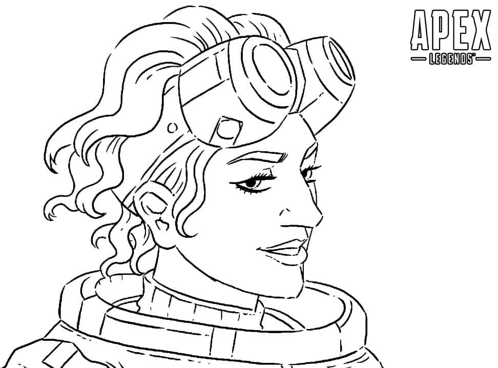 Horizon from Apex Legends coloring page