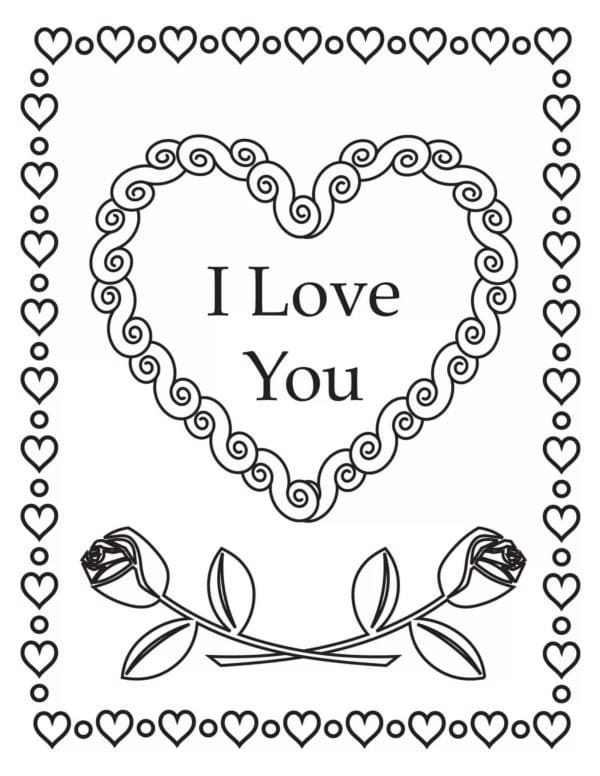 free printable i love you coloring pages for adults