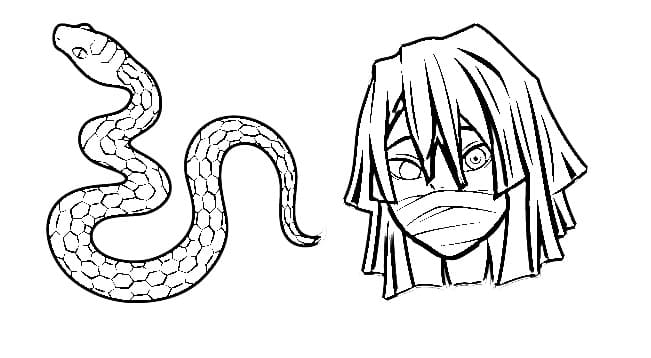 Iguro Obanai and Snake