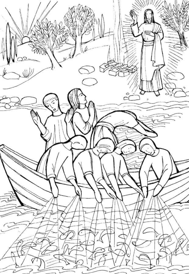 Jesus Blessings Coloring Page - Download, Print Or Color Online For Free