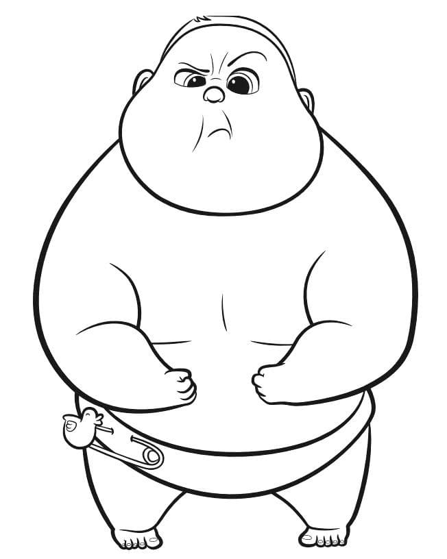 Jimbo from The Boss Baby coloring page