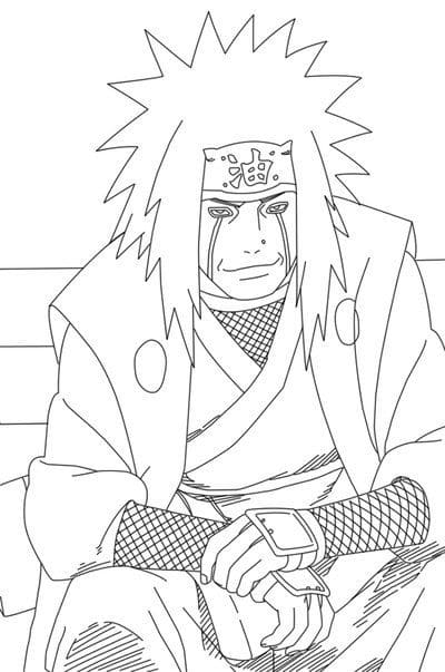 Jiraiya Free Printable coloring page