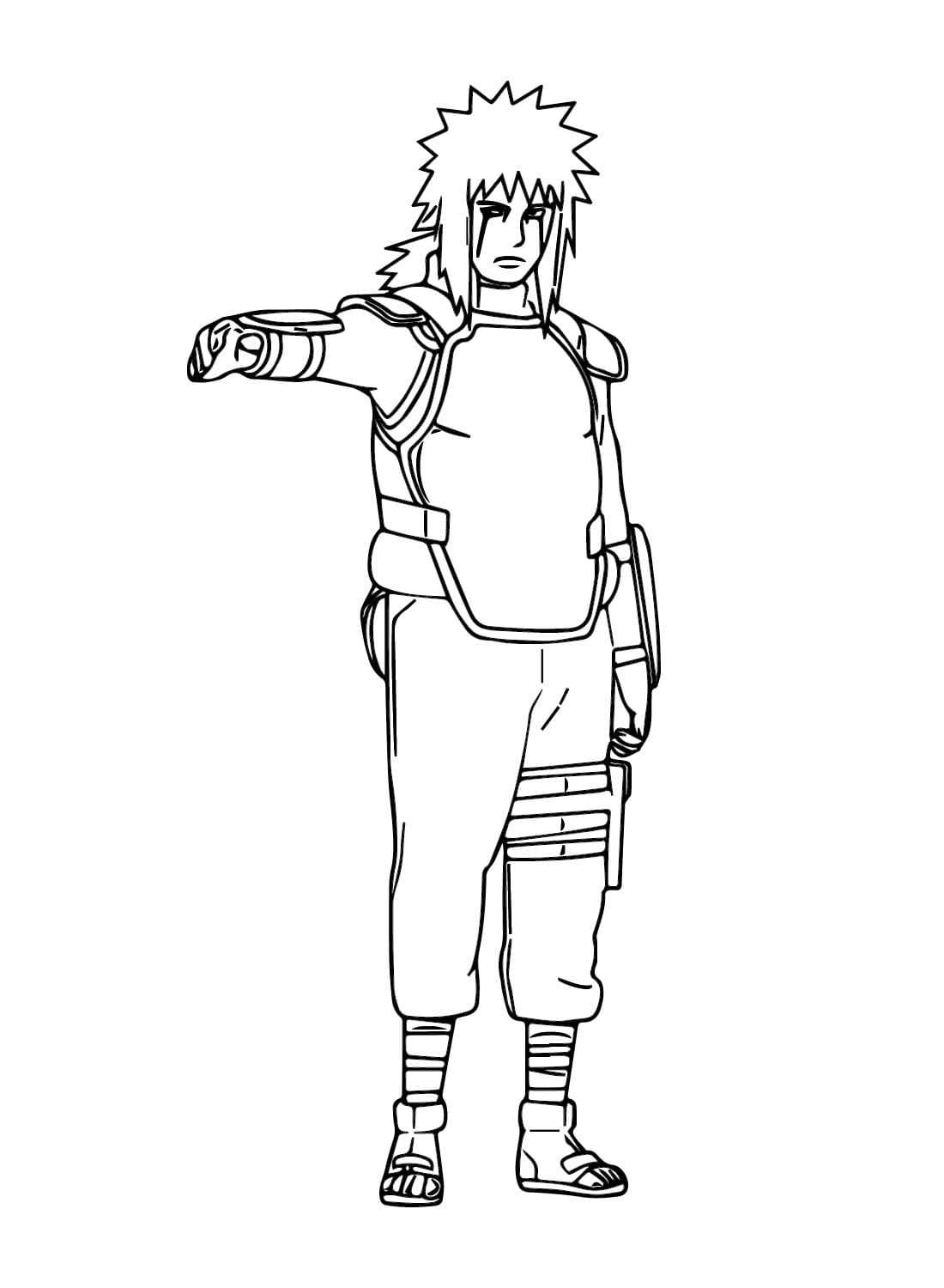 Jiraiya From Naruto Coloring Page Download Print Or Color Online For Free