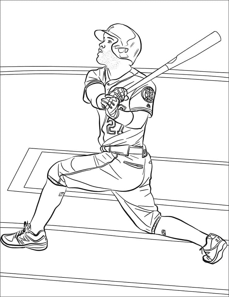 Jose Altuve coloring page - Download, Print or Color Online for Free