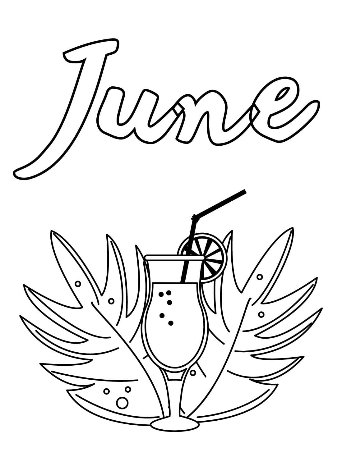 June For Kids coloring page - Download, Print or Color Online for Free