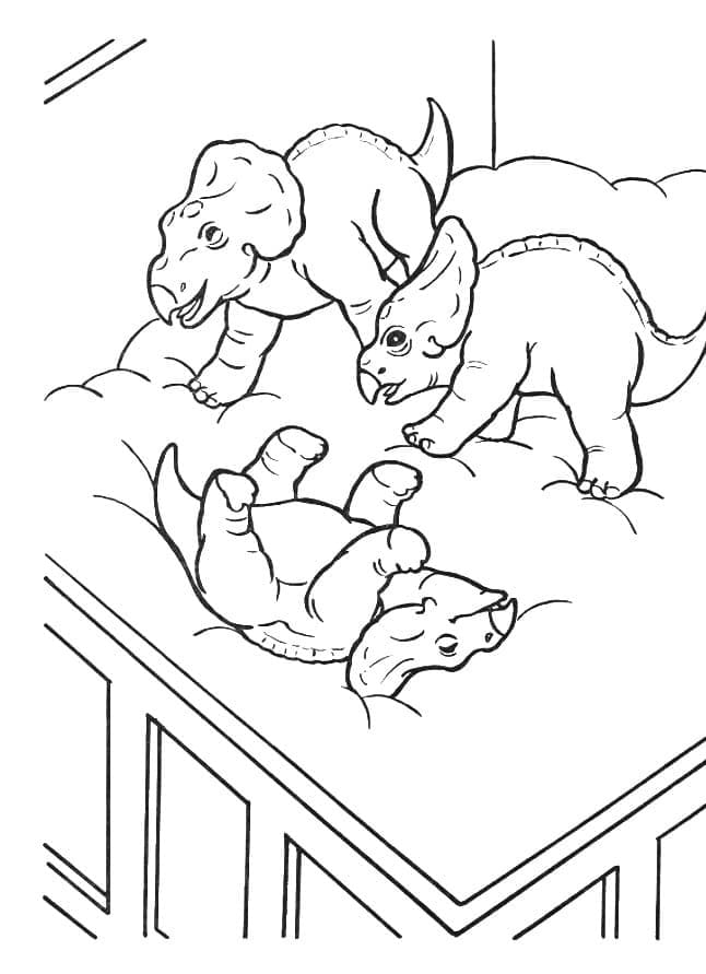 Jurassic World Baby Dinosaurs coloring page