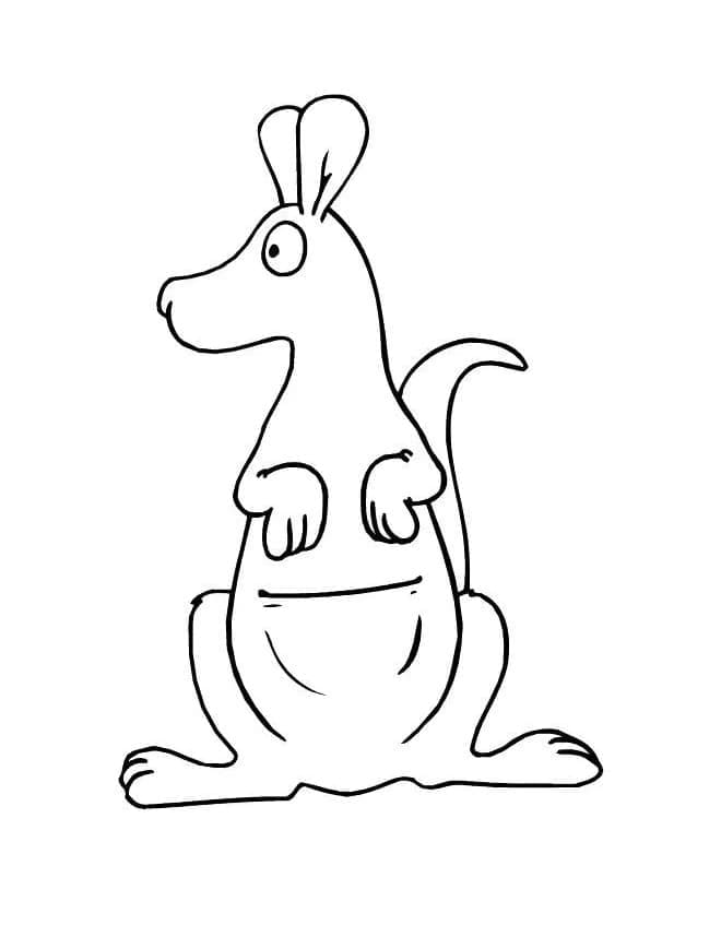 Kangaroo Free Printable coloring page