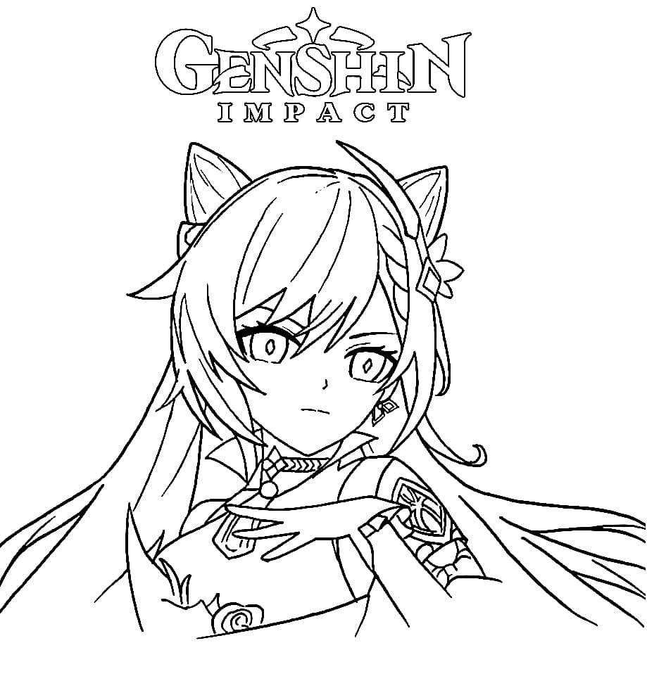 Keqing Genshin Impact coloring page - Download, Print or Color Online ...