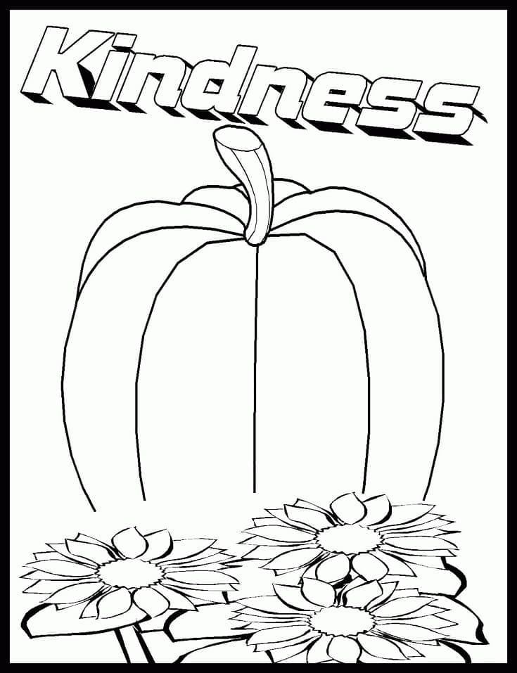 Kindness Picture coloring page