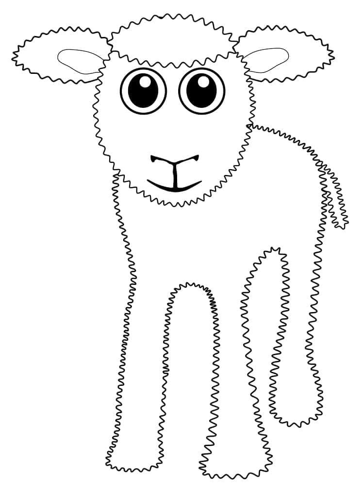 Lamb Printable coloring page