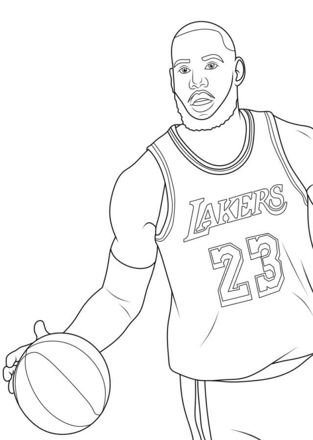 LeBron coloring page - Download, Print or Color Online for Free