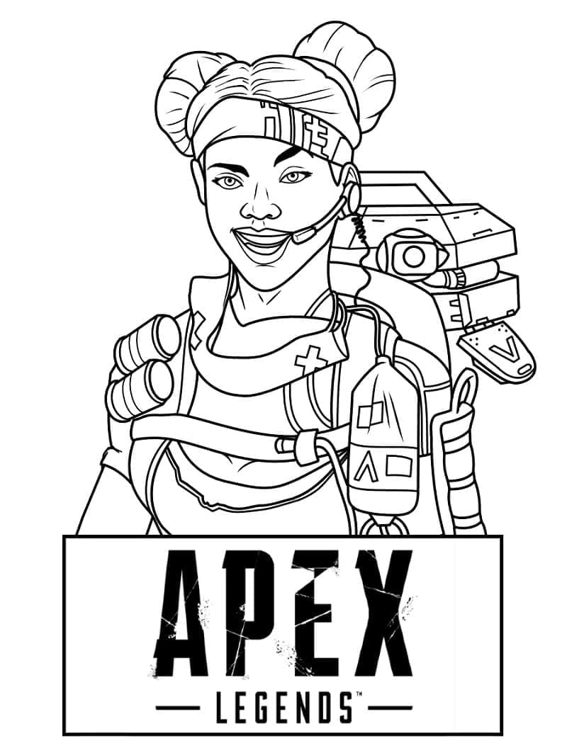 Lifeline from Apex Legends coloring page