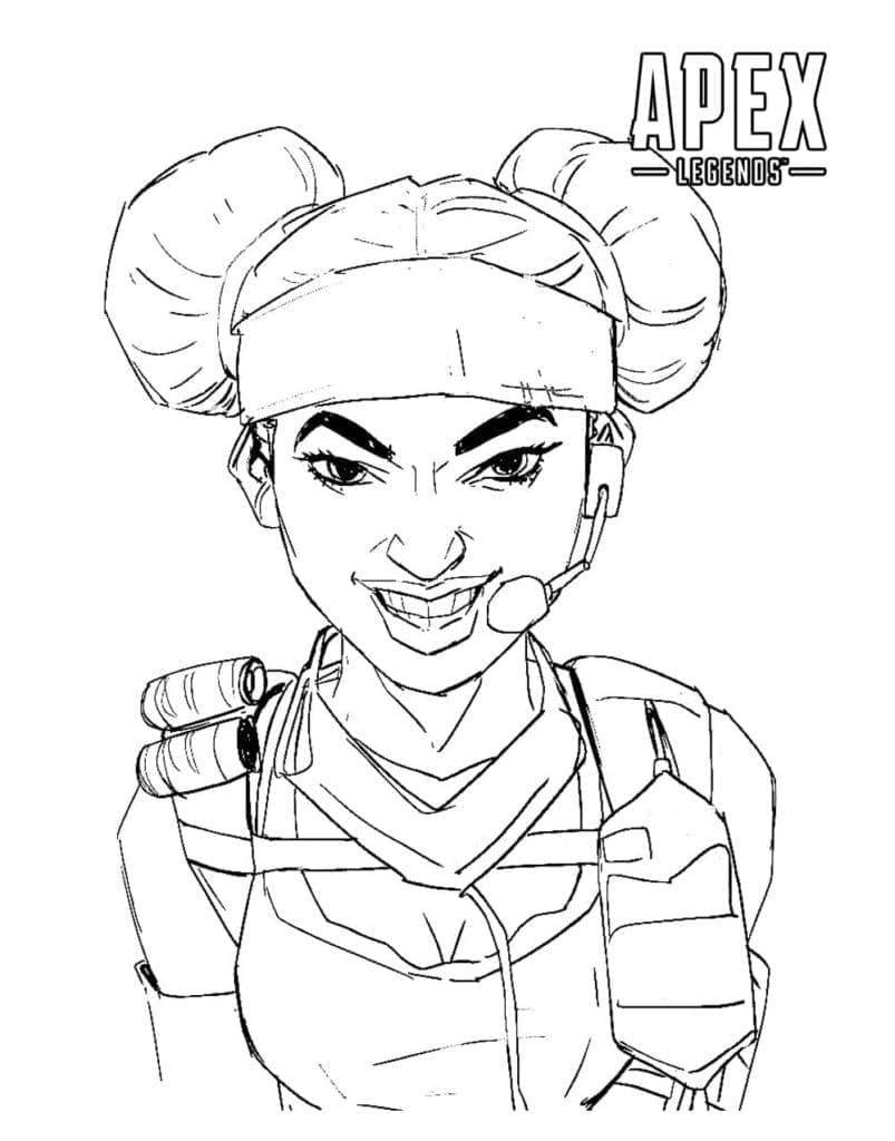 Lifeline in Apex Legends coloring page