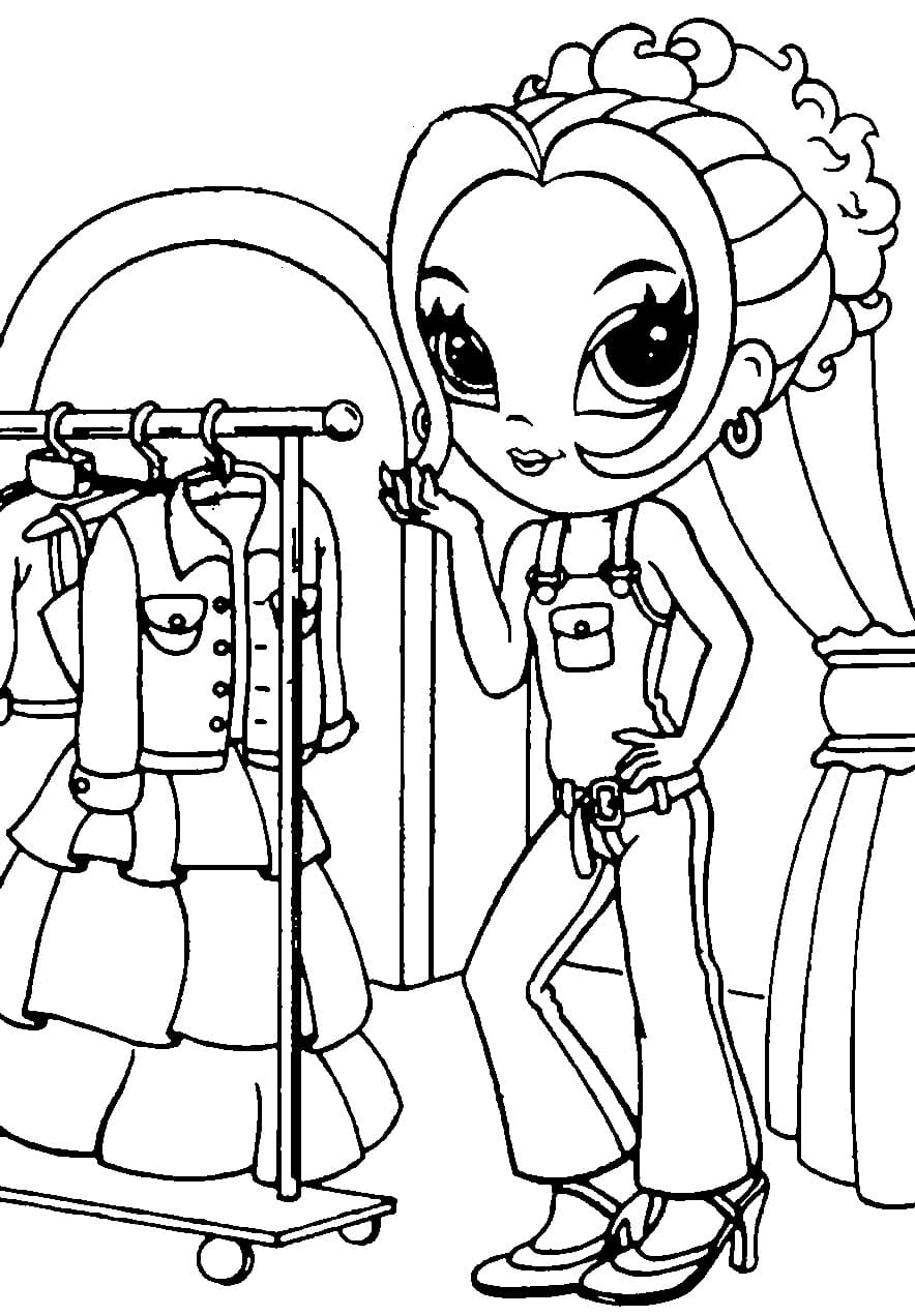 Lisa Frank and Clothes coloring page - Download, Print or Color Online ...