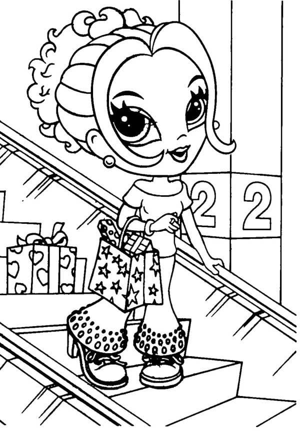Lisa Frank at the Mall coloring page - Download, Print or Color Online ...