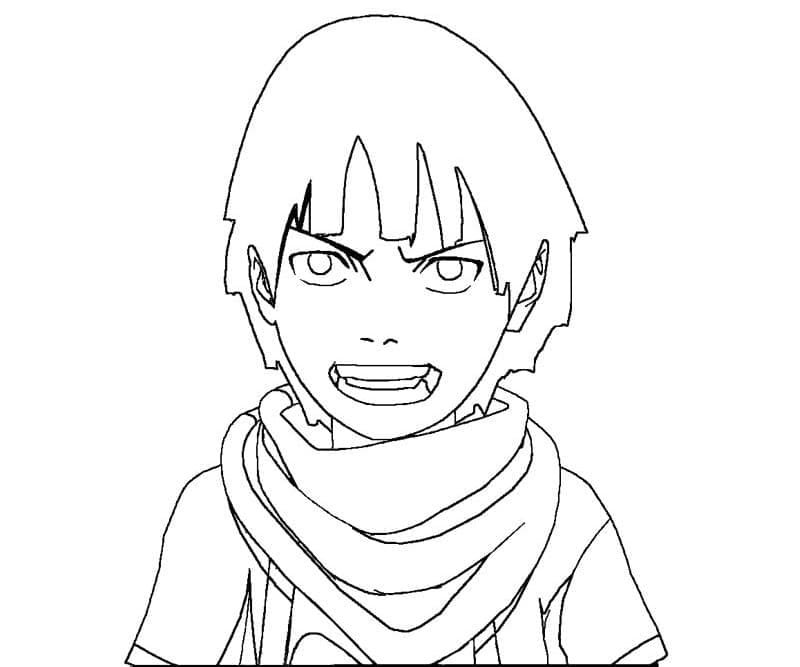 Little Hashirama coloring page