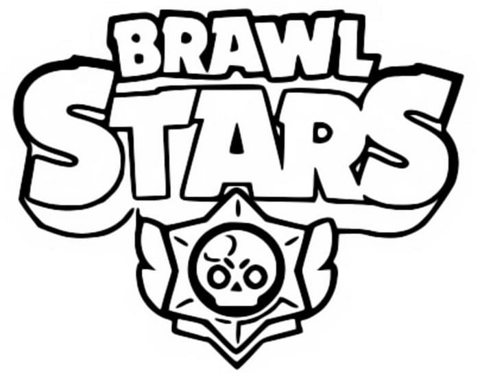 Logo Brawl Stars coloring page - Download, Print or Color Online for Free