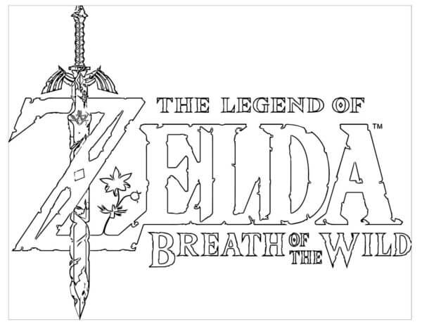 Logo Of A Famous Video Game Series coloring page