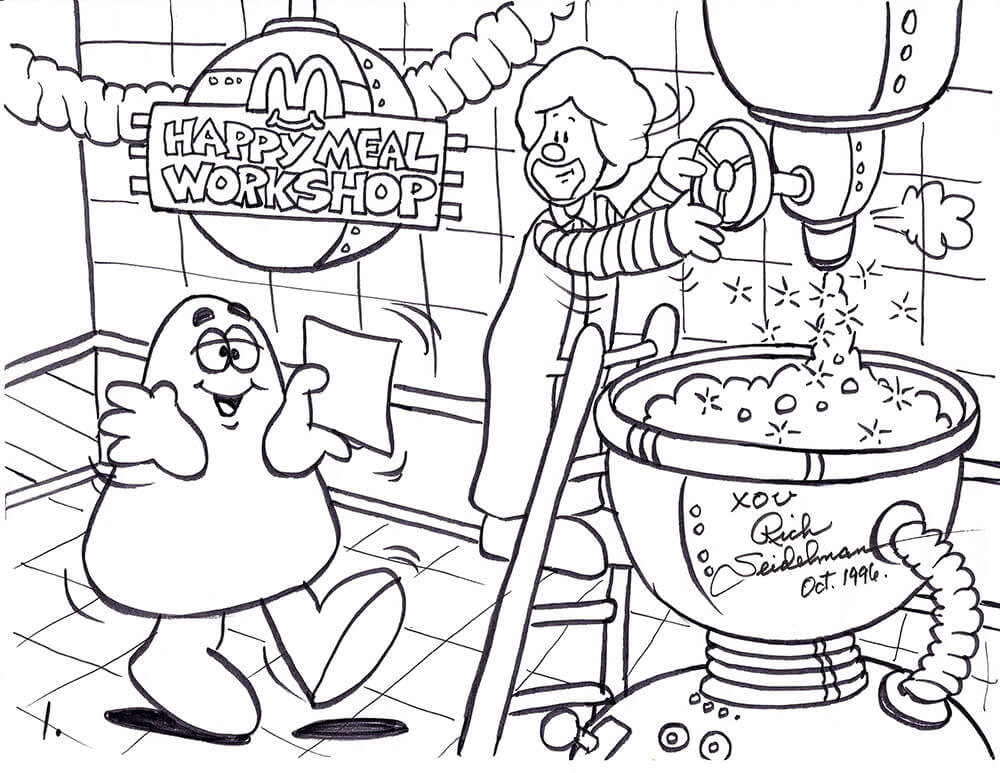 Lovely Grimace Picture coloring page