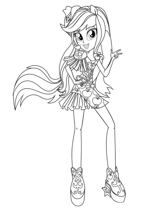 Lover To Perform Her Songs On The Applejack Stage coloring page