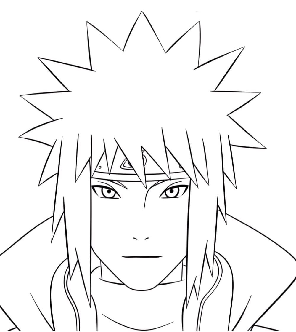 Minato Face coloring page - Download, Print or Color Online for Free