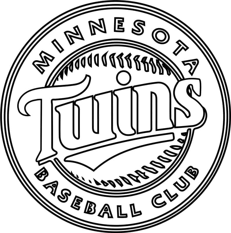 Minnesota Twins Logo coloring page - Download, Print or Color Online ...