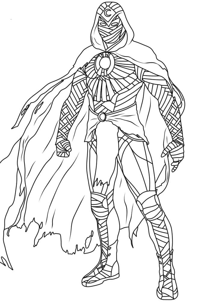 Moon Knight For Kids coloring page - Download, Print or Color Online ...