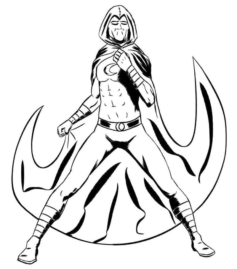 Moon Knight Image coloring page