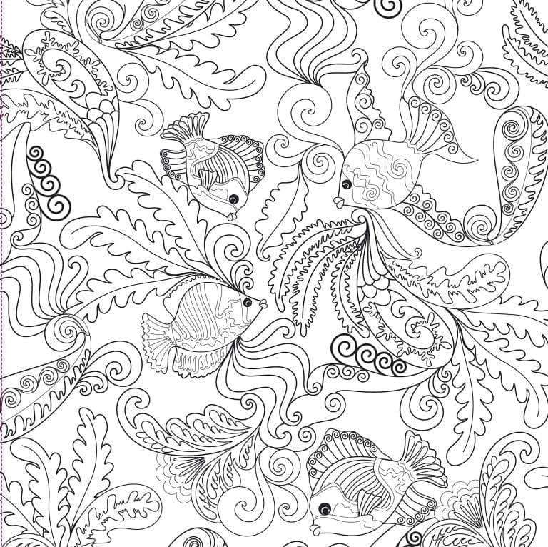 Ocean for Adult coloring page