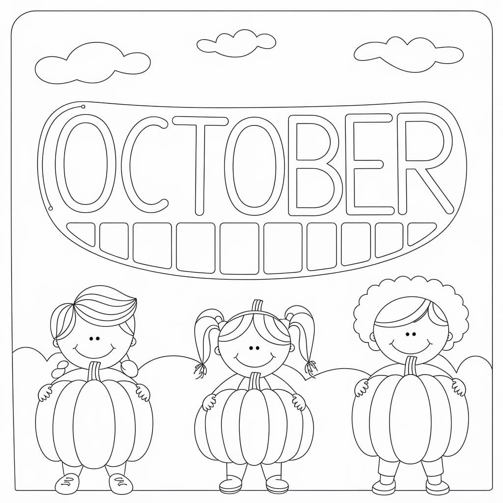 October with Children