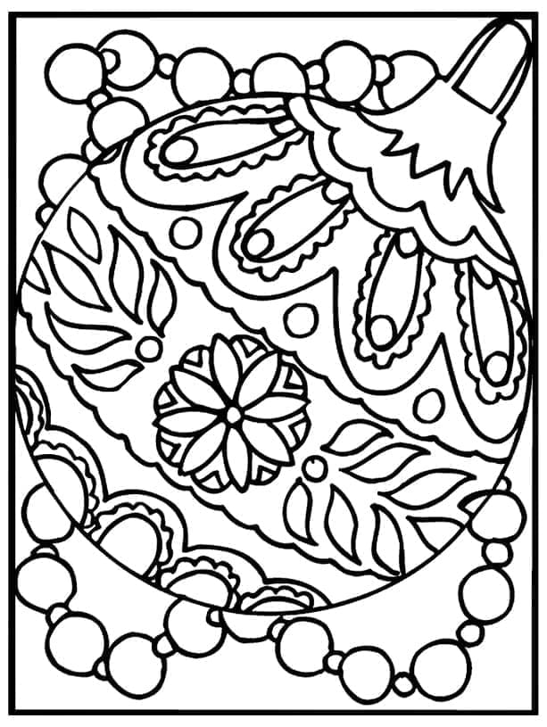 Ornament coloring page