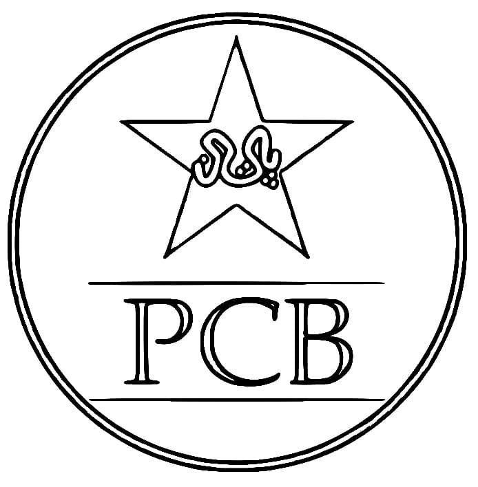 Pakistan Cricket Team coloring page