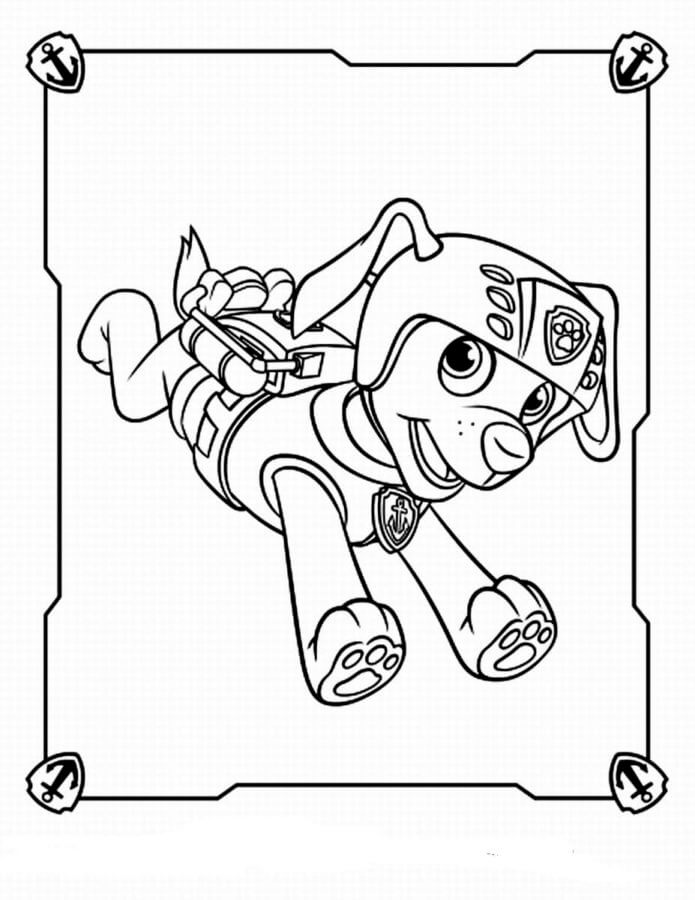 Perfect Zuma coloring page