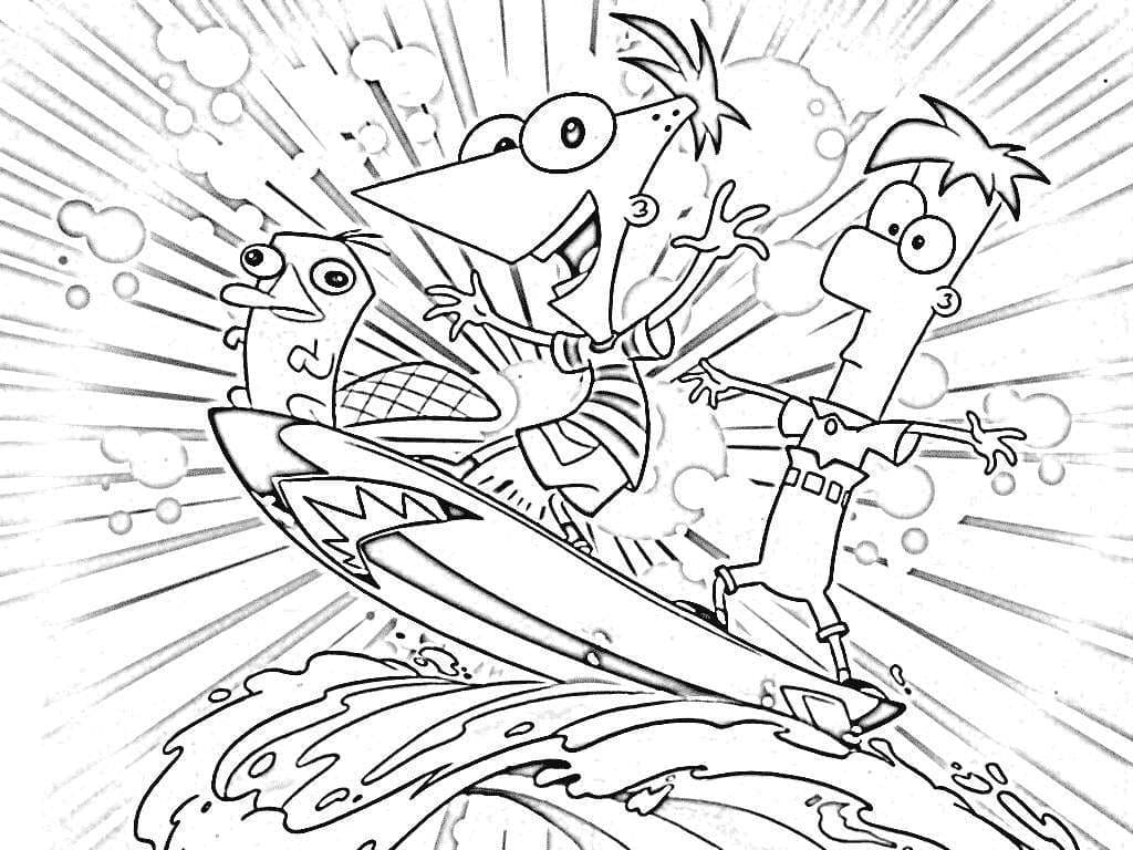 Perry The Platypus Agent P Coloring Pages