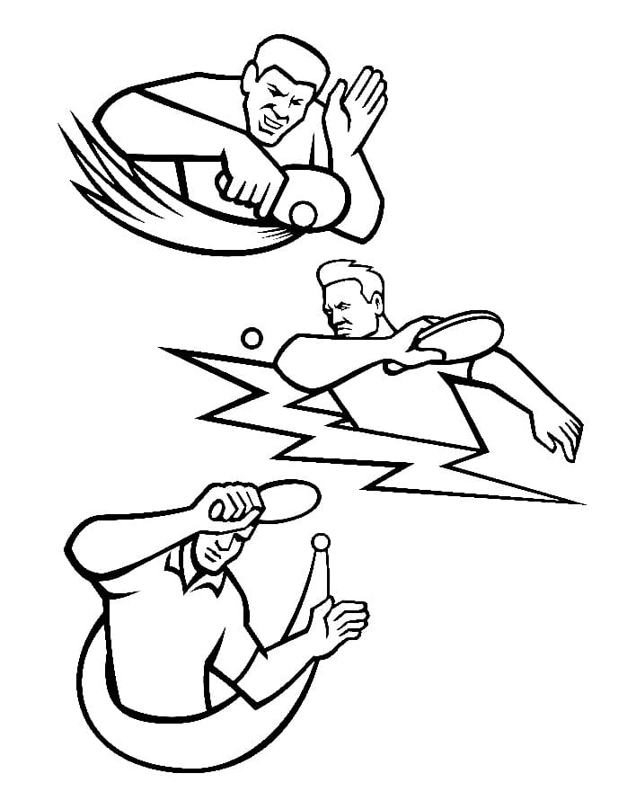 Ping Pong Free coloring page