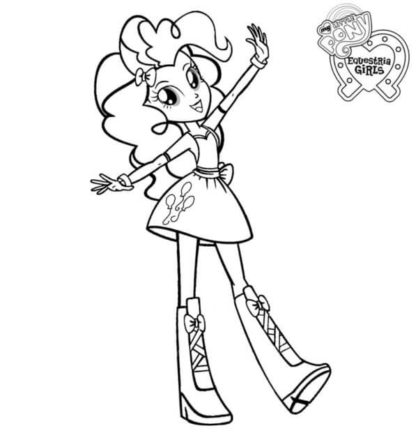 Pinkie Pie’s Clockwork Party Girl coloring page