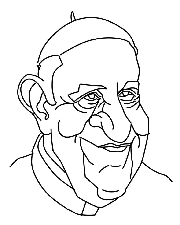 Pope Francis Image coloring page - Download, Print or Color Online for Free