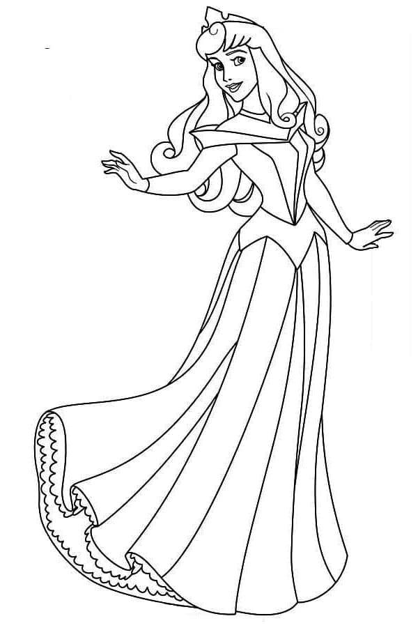 Pretty Princess Aurora coloring page - Download, Print or Color Online ...