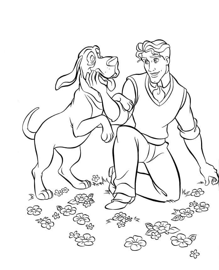 Prince from The Princess and the Frog coloring page