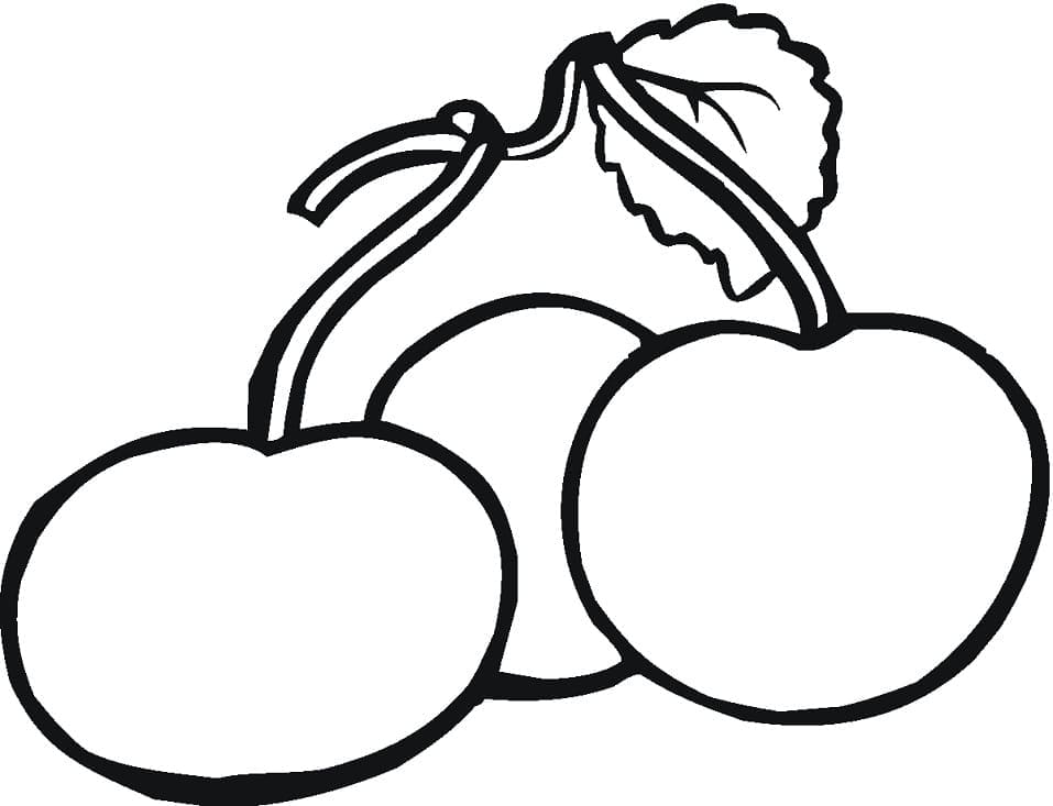 Print Cherry coloring page