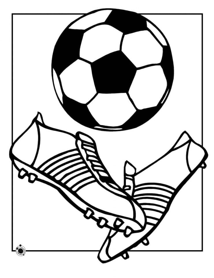 Print Football coloring page