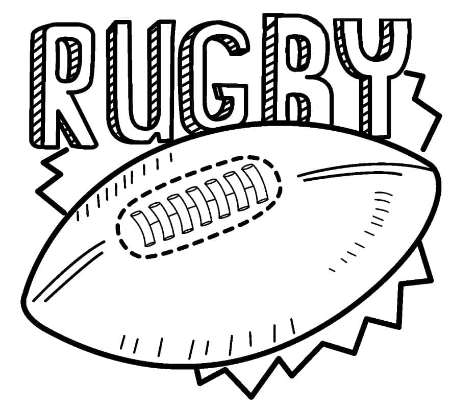 Rugby Coloring Pages Coloringlib 6874