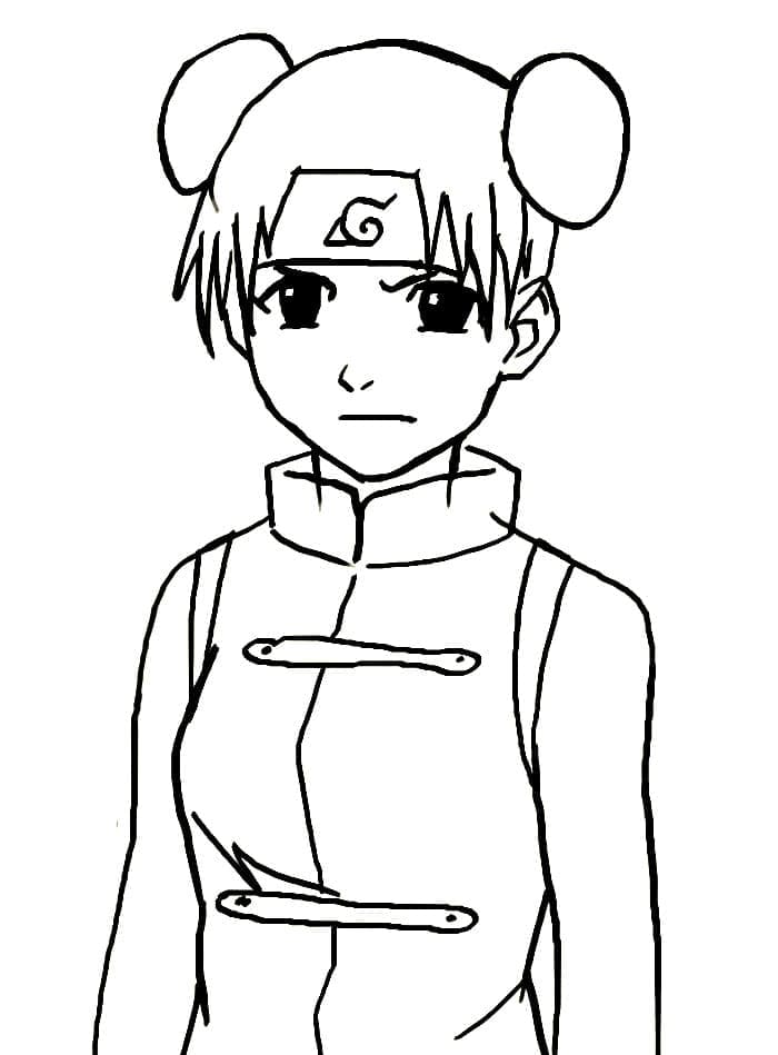 Print Tenten coloring page