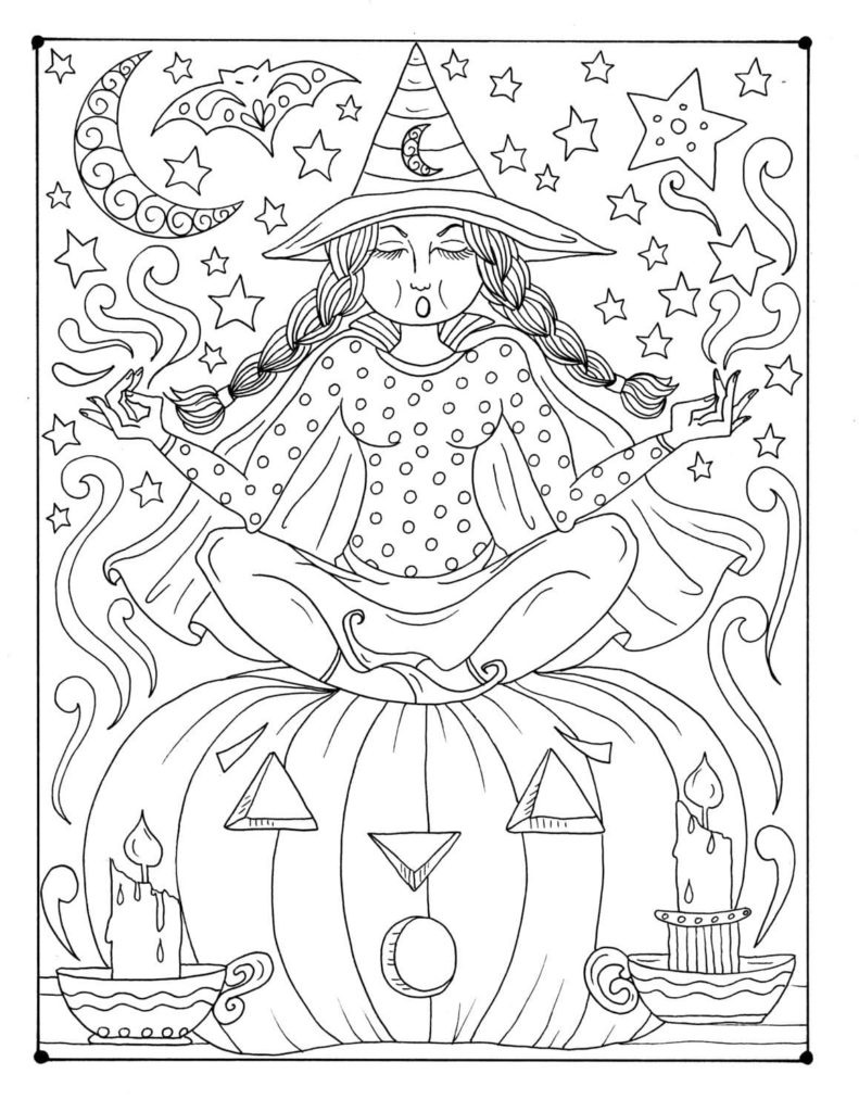 Print Witch coloring page - Download, Print or Color Online for Free