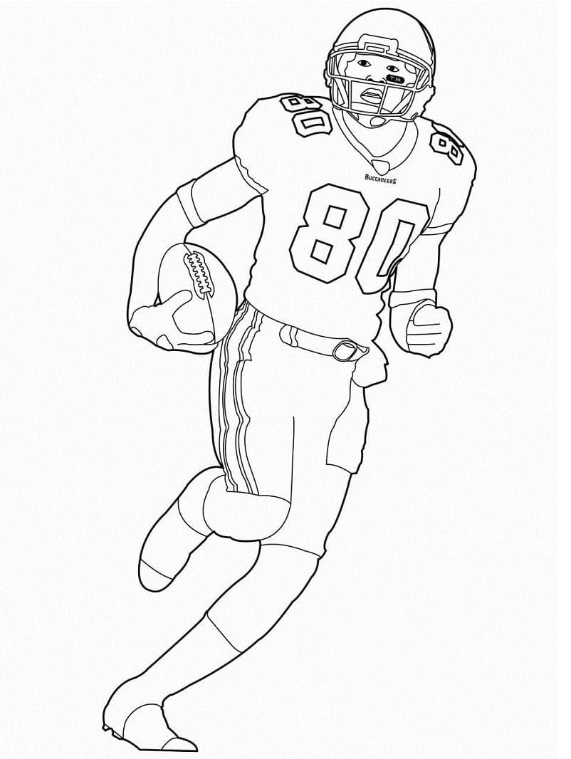 Printable American Football Player