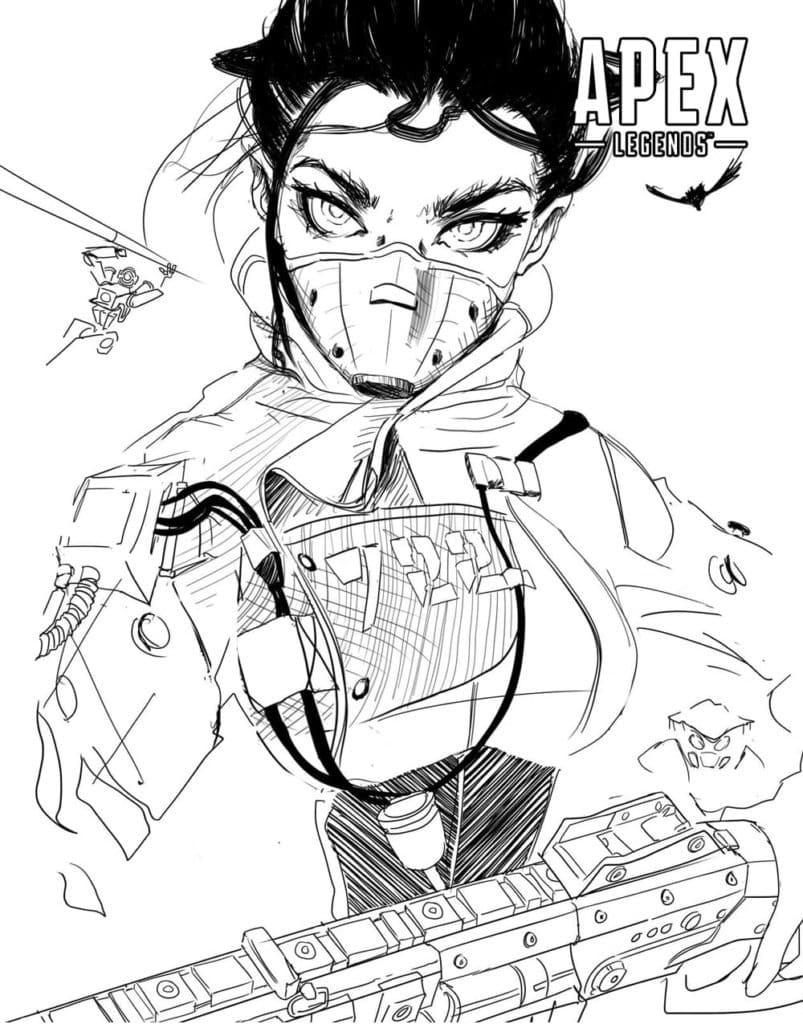 Printable Apex Legends coloring page - Download, Print or Color Online ...