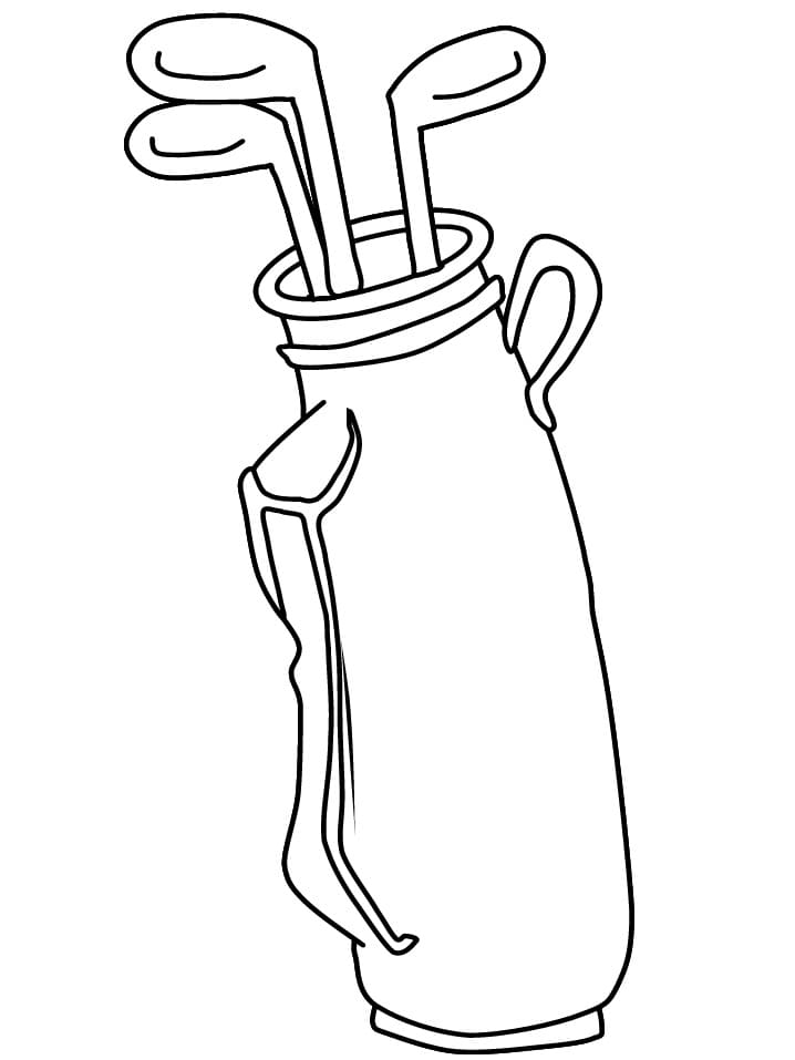 Printable Golf Bag coloring page